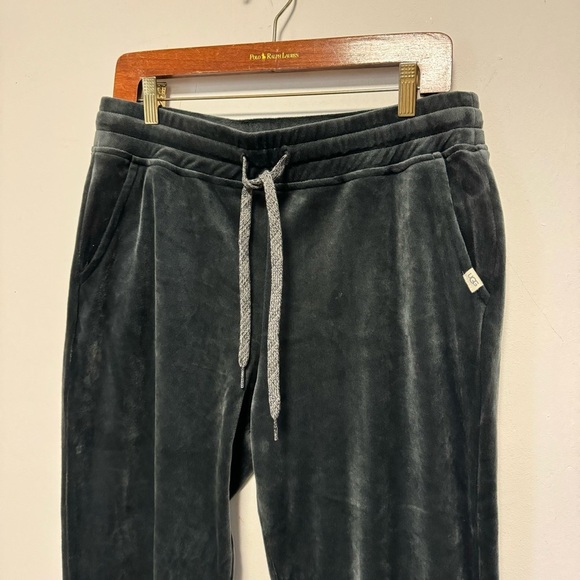 UGG Hayden Fleece Jogger Pants Dark Gray Velour Soft Loungewear Womens Medium - Picture 4 of 13